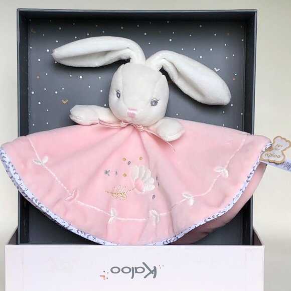 Kaloo Brand New Round Pink Rabbit Doudou /Lovey/Security blanket for Baby 0+ - Picture 1 of 9